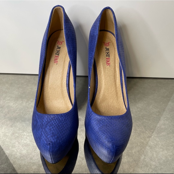 JustFab Blue High Heels Size 9 - Picture 12 of 13